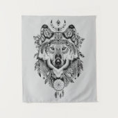 Indische stam Wolf Wandkleed (Voorkant)