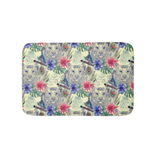  Indische stijltijgerpatroon Badmat (Voorkant)