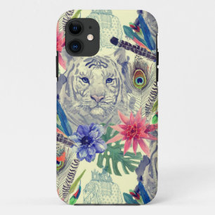  Indische stijltijgerpatroon iPhone 11 Hoesje