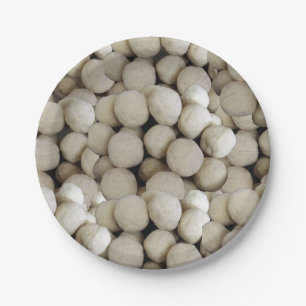 Indische Sweets Wheat Flour Lados Sweet Food Papieren Bordje