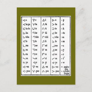 Indische Symbolen Briefkaart