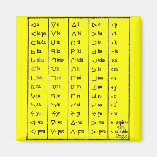 Indische Symbolen Magnet Magneet (Voorkant)