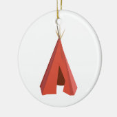 Indische theepee keramisch ornament (Links)