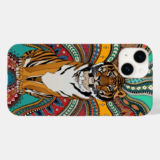 Indische tijger Case-Mate iPhone case (Achterkant (horizontaal))