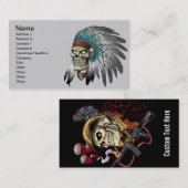 Indische tribale orthodoxe schedelbuis visitekaartje (Voorkant / Achterkant)