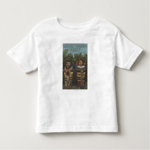 Indische tweelingen in papiermachines en "Gewoon � Kinder Shirts