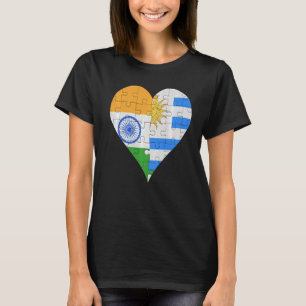 Indische Uraguyan-vlag T-shirt