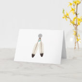 Indische veren kaart (Gele Bloem)