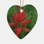 Indische verfborstel keramisch ornament (Links)