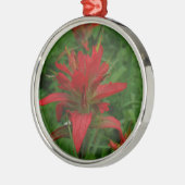 Indische verfborstel metalen ornament (Links)