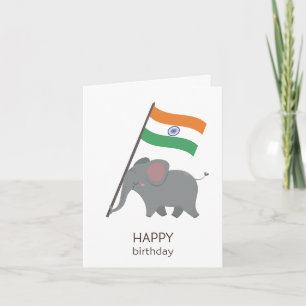 Indische Verjaardagskaart Kaart