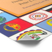 Indische vlag 823 poster (Hoek)