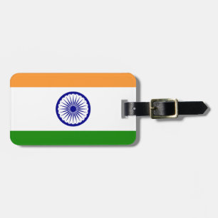 Indische vlag - Afbeelding van hoge kwaliteit Bagagelabel