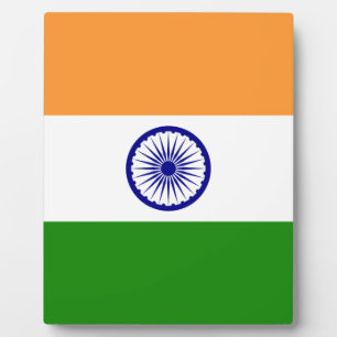 Indische vlag - Afbeelding van hoge kwaliteit Fotoplaat