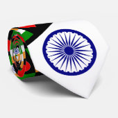 Indische vlag Ashoka Chakra Fun India Pride Stropdas (Opgerold)