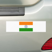 Indische vlag bumpersticker (Op auto)