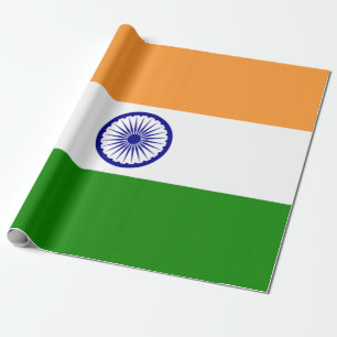 Indische vlag (India) (Zuid-Aziatisch land) (Bhara Cadeaupapier