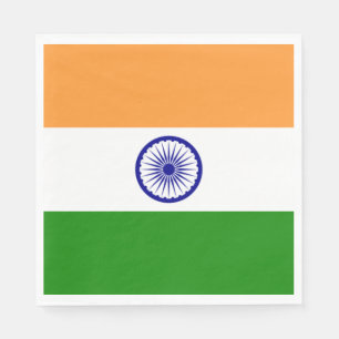 Indische vlag (India) (Zuid-Aziatisch land) (Bhara Servet