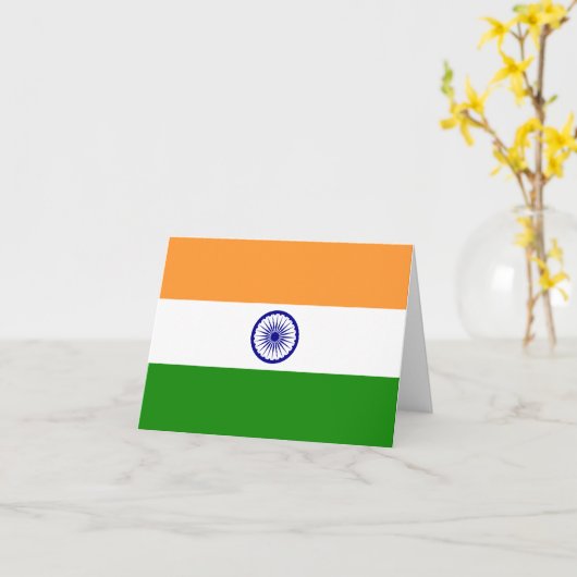 Indische vlag kaart (Gele Bloem)