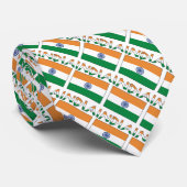 Indische vlag met Jouw naam Stropdas (Opgerold)