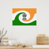 Indische vlag poster (Keuken)