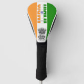 Indische vlag: prachtig patriottisch golfheadcover (Voorkant)