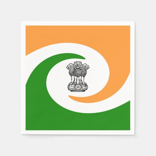 Indische vlag servetten (Voorkant)