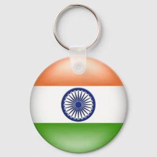 Indische vlag sleutelhanger