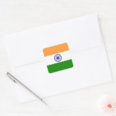 Indische vlag vierkante sticker (Envelop)