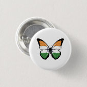 Indische vlindervlag ronde button 3,2 cm (Voorkant /achterkant)