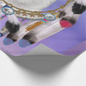 Indische Wolf Spirit Cadeaupapier (Hoek)