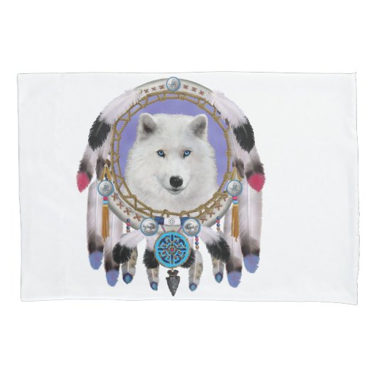 Indische Wolf Spirit Kussensloop (Voorkant)