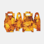 Indische zomergulden bladeren bedankdoosjes (Uitgevouwen)