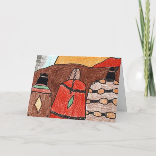 Indische Zonsondergang Kaart (Voorkant)