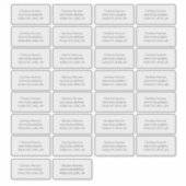 Individual Adress Label Custom-Cut Vinyl Sticker (Devant)