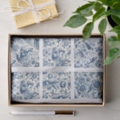 Individual Blue Chinoiserie Inspired Decoupage Tissuepapier (Geschenk)