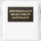 Individualisme, Objectivisme, Stickers Capitalisme (Sac)
