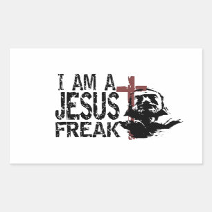 Individualiteit - Ik ben Jezus Freak Rechthoekige Sticker