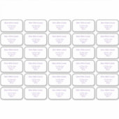 Individuele adressaat Mailing Labels Geen rand (Voorkant)