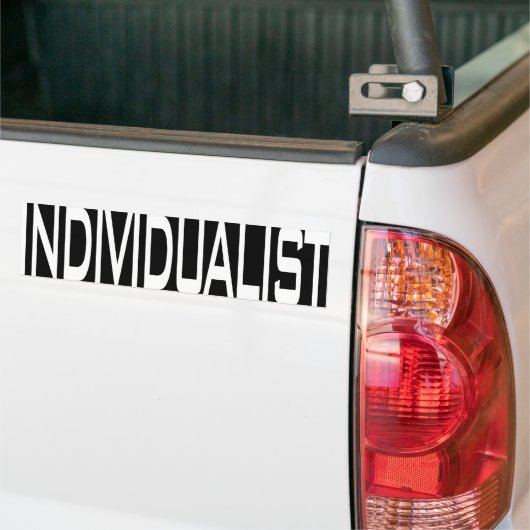 Individuele Bumpersticker (Op Truck)