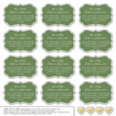 Individuele Mailing Labels Unieke Vorm Groen (Voorkant)