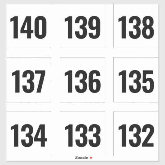 Individuele Stickers voor groot aantal voor veilin (Vel)