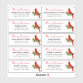 Individuele vakantienaam adresetiketten Sticker (Vel)