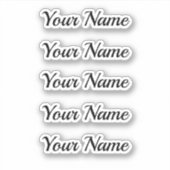 Individuelle dein Name Text Vorlage Sticker (Voorkant)
