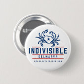 Indivisible DelMarVa Button (Voorkant /achterkant)
