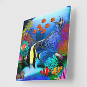 Indo Pacific Coral Reef Fish Wall klok (Hoek)