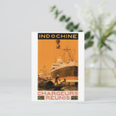 Indochine Chargeurs Reunis Briefkaart (Staand voorkant)