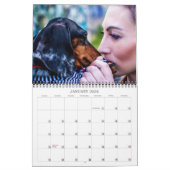 Indomitable Dachshunds Aangepast jaar Kalender (Jan 2026)