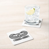 Indompelbare luchtaansteker vierkante kartonnen onderzetter (Insitu)