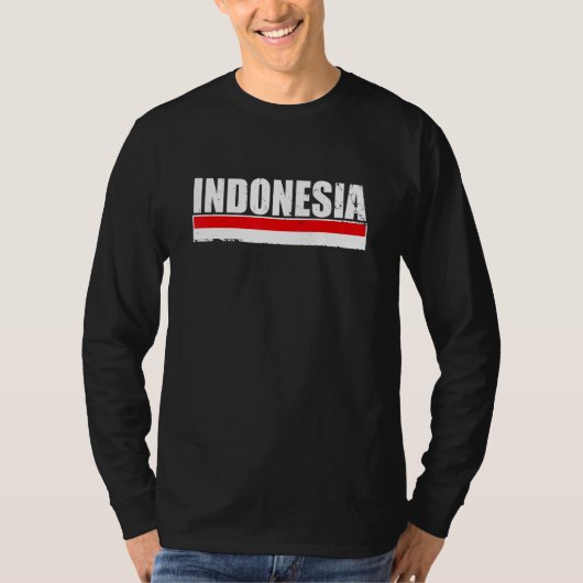 Indonesia Proud Indonesian Flag T-shirt (Voorkant)